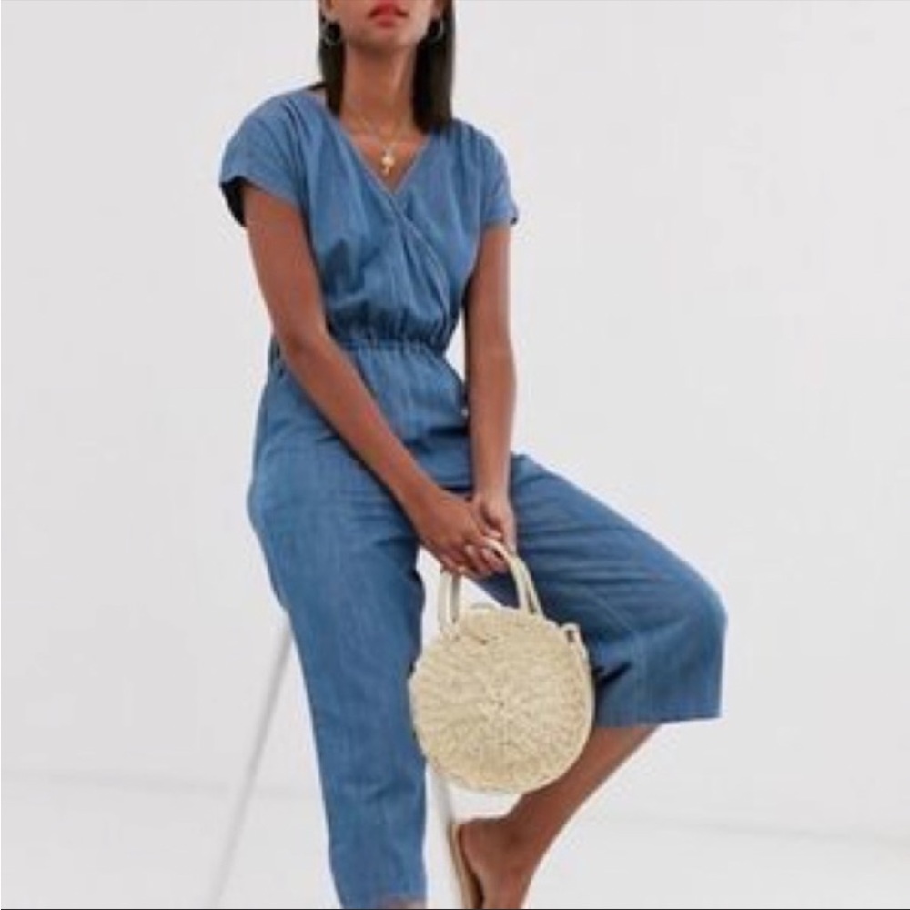 NWT J. Crew Factory Chambray Wide Leg Jumper.